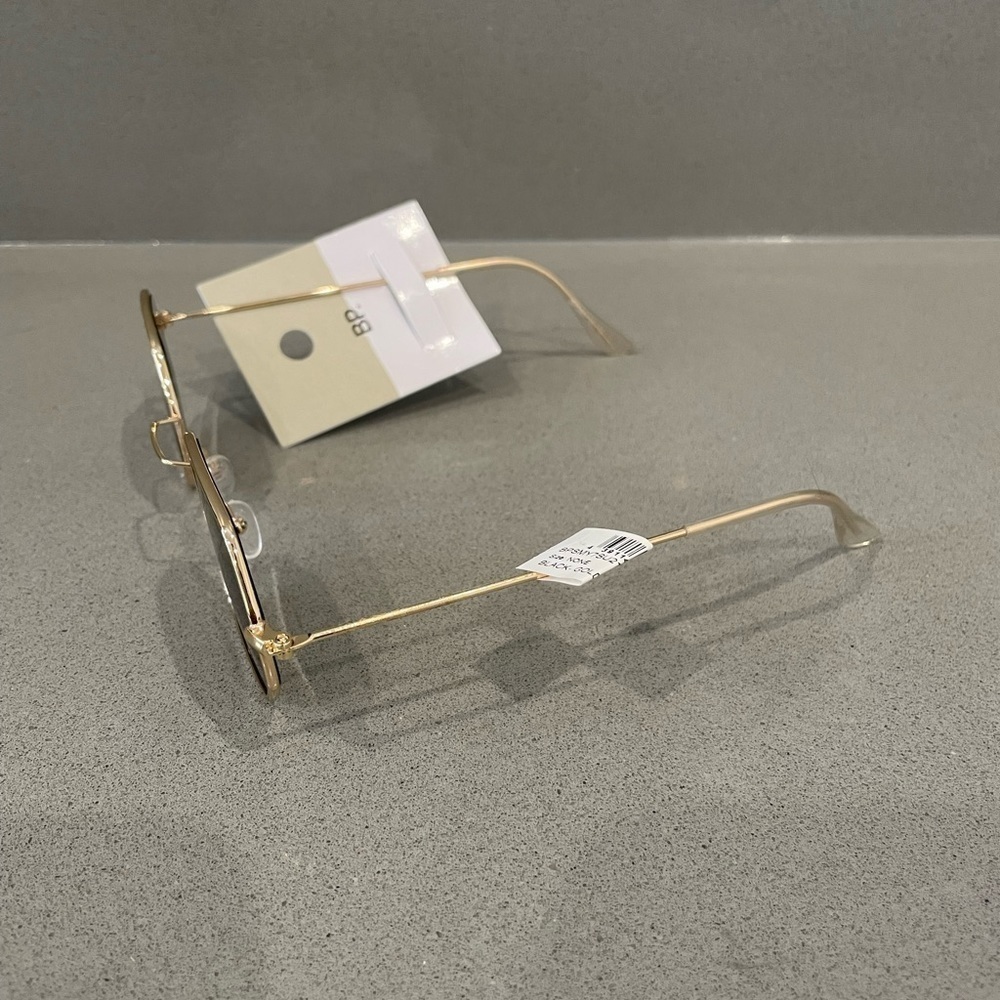 Bp Octagonal Black and Gold Sunglasses - Picture 3 of 7